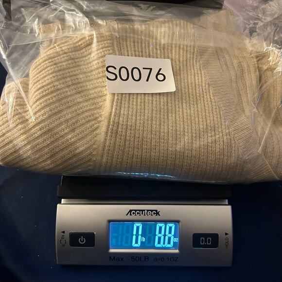 Banana Republic V-Neck Ribbed Pullover Sweater XS Ribbed Knit Tan Wool Blend - Picture 10 of 10